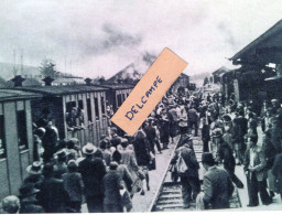 Chemin De Fer Saignelégier - La Chaux De Fonds - Marché Aux Chevaux à Saignelégier En 1946 - Reproduction - Saignelégier