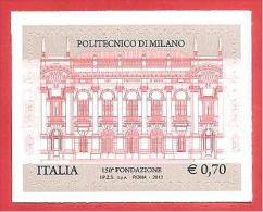 ITALIA REPUBBLICA SINGOLO NUOVO - 2013 - 150° ANNIVERSARIO FONDAZIONE POLITECNICO MILANO - € 0,70 - 2011-20: Neufs