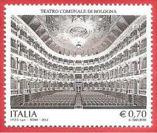 ITALIA REPUBBLICA SINGOLO MNH - 2013 - Teatro Comunale Di Bologna - € 0,70 - S. ---- - 2011-20:  Nuevos