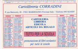 Calendarietto - Cartolibreria Corradini - Bardolino - Verona - Anno 1993 - Petit Format : 1991-00