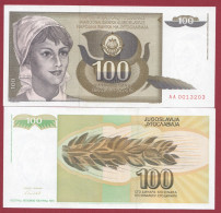 Yougoslavie 100 Dinara   1991 ---UNC --(359) - Yugoslavia