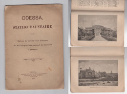 Russian Empire Odessa Ukraine Odesa Illustrated Book 'ODESSA STATION BALNEAIRE' 1897 - Slawische Sprachen