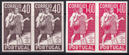 Portugal 1937 Sc 572-3 Mundifil 577-8 Imperf Proof Pair Set MNH** Creased - Probe- Und Nachdrucke