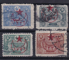 OTTOMAN EMPIRE 1916 - Canceled - Mi 461, 462, 464, 465 - Gebraucht