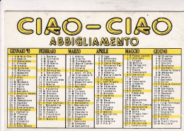 Calendarietto - CIAO - CIAO - Abbigliamento - Anno 1993 - Petit Format : 1991-00