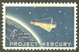 914 USA Projet Mercury Project Space Espace Satellite MNH ** Neuf SC (USA-1193d) - North  America