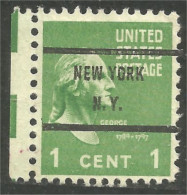 912 USA George Washington Precancel New York NY (USA-525) - Préoblitérés