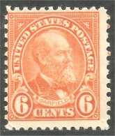 912 USA 1922 6c Orange Garfield MNH ** Neuf SC (USA-447) - Unused Stamps