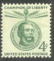 912 USA 1958 Lajos Kossuth MNH ** Neuf SC (USA-369) - Ongebruikt