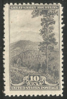 912 USA 1934 Smoky Mountains 10c Grey MH * Neuf (USA-266) - Unused Stamps