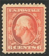 912 USA 1917 George Washington 6c Orange MH * Neuf Trace CH (USA-259) - Nuevos