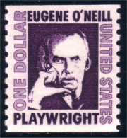 912 USA 1966 Eugene O'Neill Coil Roulette Perf 10 Vertical MNH ** Neuf SC (USA-173) - Ungebraucht