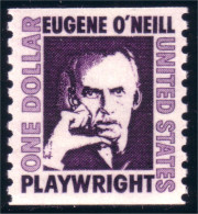 912 USA 1966 Eugene O'Neill Coil Roulette Perf 10 Vertical MNH ** Neuf SC (USA-173) - Neufs