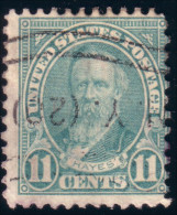 912 USA 1923 Rutherford Hayes 11c Blue (USA-77) - Used Stamps