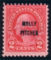 912 USA 1928 Molly Pitcher Mint Neuf (USA-88) - Gebraucht