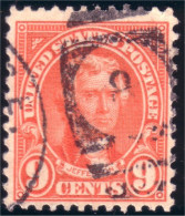 912 USA 1923 Jefferson 9c Rose (USA-75) - Gebruikt