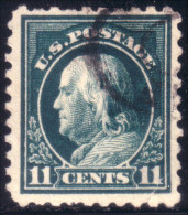 912 USA 1915 Benjamin Franklin 11 Cents (USA-7) - Oblitérés