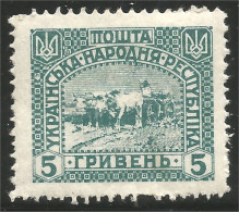 900 Ukraine 1920 5R MH * Neuf (UKR-33) - Ukraine
