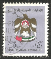 894 United Arab Emirates 150 Fils Armoiries Coat Of Arms (UAE-31) - Timbres