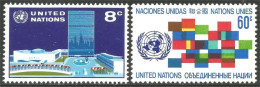 917 United Nations Unies Headquarters Darpeau Flag MNH ** Neuf SC (UNN-43) - Francobolli