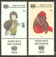 917 United Nations Unies UNICEF Child Enfant Avec Tabs MNH ** Neuf SC (UNN-23) - UNICEF