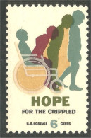 914 USA Hope Crippled Handicapped Handicapé Fauteuil Roulant Wheeling Chair MNH ** Neuf SC (USA-1385b) - Behinderungen