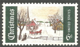 914 USA Noel Christmas Cheval Horse Sleigh Traineau MNH ** Neuf SC (USA-1384b) - Christmas