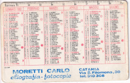 Calendarietto - Eleografia - Fotocopie - Moretti Carlo - Catania - Anno 1993 - Petit Format : 1991-00
