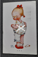 SOS OLD COLOUR ART POSTCARD ARTIST SIGNED MABEL LUCIE ATTWELL VALENTINE NO. 662 - Attwell, M. L.