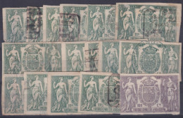 F-EX40720 ESPAÑA SPAIN AFRICA OCCIDENTAL REVENUE STAMPS LOT.  - Fiscales