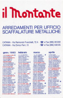 Calendarietto - Il Montante - Catania - Anno 1993 - Petit Format : 1991-00