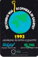 Calendarietto - Italfraf - Rubiera - Mr.fogg - Reggio Emilia - Anno 1993 - Petit Format : 1991-00