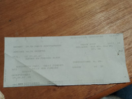 155 //   RESERVATION TRAIN   / PARIS MONTPARNASSE / QUIMPER  1987 / DOUBLE DE BILLET ??? - Europa