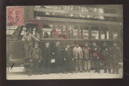 75 - PARIS - TRAMWAY N° 747 LIGNE BOURGUIGNONS-MADELEINE -  CARTE PHOTO ORIGINALE - Transport Urbain En Surface