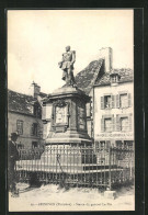 CPA Lesneven, Statue Du General Le Flo  - Lesneven