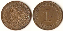 1 Pfennig Kaiserreich 1906 A Jäger 10 Ansehen (9394 - 1 Pfennig