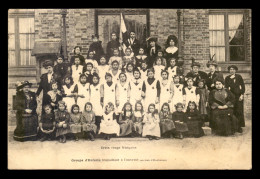 CROIX-ROUGE - GROUPE D'ENFANTS TRAVAILLANT A L'OUVROIR, SECTION D'EAUBONNE - VOIR ETAT - Red Cross