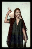 SCENES ET TYPES - EGYPTE - FILLE FELLAH - CARTE COLORISEE - EDITEUR LICHTENSTERN & HARARI - Afrique