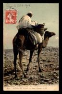 SCENES ET TYPES - SAHARA - DANS LE DESERT  - CHAMEAU - CARTE COLORISEE - Afrique