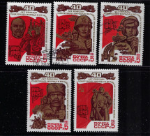 RUSSIA 1985  SCOTT #5349-5353  USED - Gebruikt