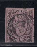 SACHSEN 1855 - Canceled - Mi 9 - Sachsen