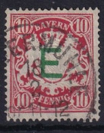 BAYERN 1908 - Canceled  - Mi 3 - Dienst - Other & Unclassified