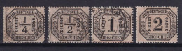 NORDDEUTSCHER POSTBEZIRK 1870 - MLH/canceled - Mi 1, 3, 4, 5 - Dienst - Sonstige & Ohne Zuordnung