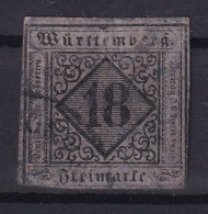WÜRTTEMBERG 1851 - Canceled - Mi 5 - Defects! - Other & Unclassified