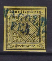 WÜRTTEMBERG 1851 - Canceled - Mi 2 - Other & Unclassified