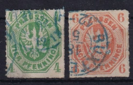 PREUSSEN 1861 - Canceled - Mi 14, 15 - Other & Unclassified