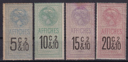 FRANCE 1891 - MLH - YT 13-16 - Timbres D'Affiches - Marken