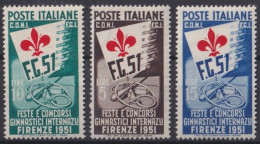 F-EX41481 ITALY 1951 MLH INTERNATIONAL GYMNASTICS COMPETITION.  - Ongebruikt