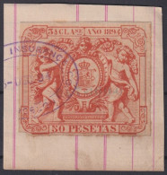 F-EX41623 ESPAÑA SPAIN 1894 POLIZAS REVENUE SELLO PRIMERO 50 Ptas.   - Fiscales