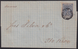 F-EX41793 PUERTO RICO ESPAÑA SPAIN 1877 JANUARY 25 COVER MAYAGUEZ -SAN JUAN.  - Porto Rico